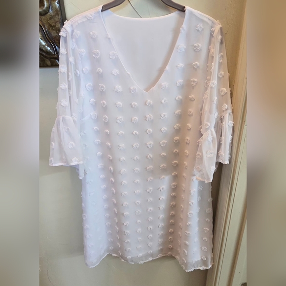 Blooming Jelly Dresses & Skirts - Elegant White Floral Wedding Dress M